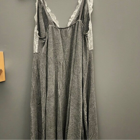 Felina Micro Modal Adjustable Loungewear Sleepwear Women Sz Large Gray Babydoll - Picture 4 of 6